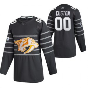 Pánské NHL Nashville Predators dresy 00 Personalizované 2020 NHL All Star Šedá