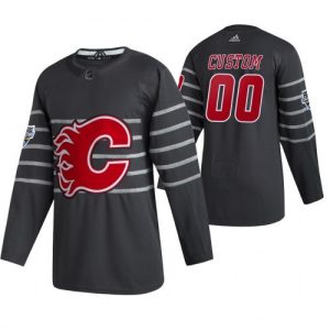 Pánské NHL Calgary Flames dresy Personalizované Šedá 2020 NHL All Star Game