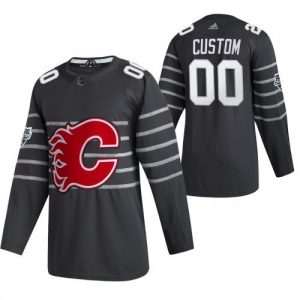 Pánské NHL Calgary Flames dresy Personalizované Šedá 2020 NHL All Star