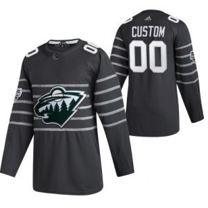 Pánské NHL Minnesota Wild dresy Personalizované Šedá 2020 NHL All Star