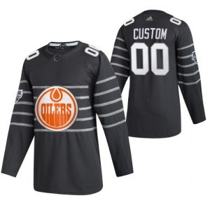 Pánské NHL Edmonton Oilers dresy 00 Personalizované Šedá 2020 NHL All Star
