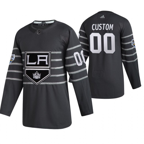 Pánské NHL Los Angeles Kings dresy 00 Personalizované Šedá 2020 NHL All Star