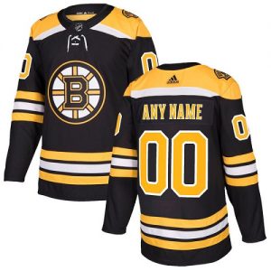 Pánské NHL Boston Bruins dresy Personalizované Adidas Domácí Černá Authentic