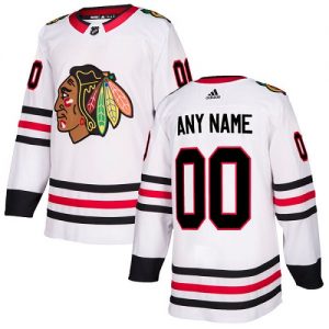 Pánské NHL Chicago Blackhawks dresy Personalizované Adidas Venkovní Bílý Authentic