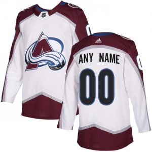 Pánské NHL Colorado Avalanche dresy Personalizované Adidas Venkovní Bílý Authentic