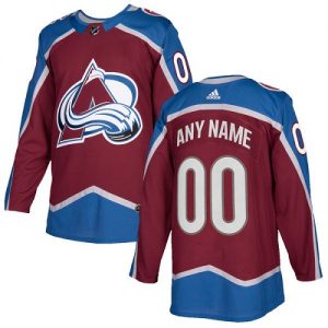 Pánské NHL Colorado Avalanche dresy Personalizované Adidas Domácí Burgundy Červené Authentic