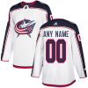 Pánské NHL Columbus modrá Jackets dresy Personalizované Adidas Venkovní Bílý Authentic