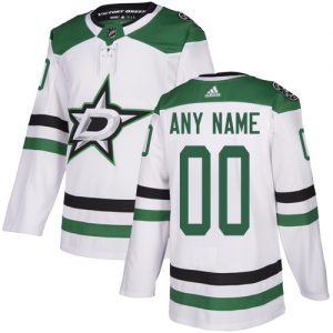 Pánské NHL Dallas Stars dresy Personalizované Adidas Venkovní Bílý Authentic
