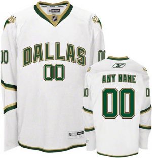 Pánské NHL Dallas Stars dresy Personalizované Reebok Alternativní Bílý Authentic