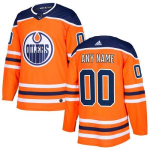Pánské NHL Edmonton Oilers dresy Personalizované Adidas Domácí Oranžový Authentic