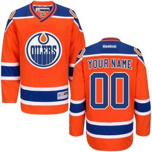 Pánské NHL Edmonton Oilers dresy Personalizované Reebok Alternativní Oranžový Authentic