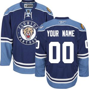Pánské NHL Florida Panthers dresy Personalizované Reebok Alternativní Námořnická modrá Authentic