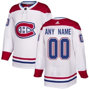 Pánské NHL Montreal Canadiens dresy Personalizované Adidas Venkovní Bílý Authentic
