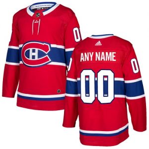 Pánské NHL Montreal Canadiens dresy Personalizované Adidas Domácí Červené Authentic