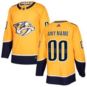 Pánské NHL Nashville Predators dresy Personalizované Adidas Domácí Zlato Authentic