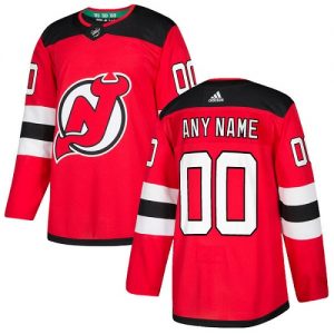 Pánské NHL New Jersey Devils dresy Personalizované Adidas Domácí Červené Authentic