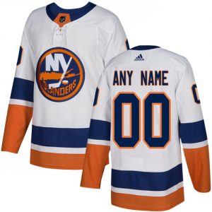 Pánské NHL New York Islanders dresy Personalizované Adidas Venkovní Bílý Authentic