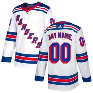 Pánské NHL New York Rangers dresy Personalizované Adidas Venkovní Bílý Authentic