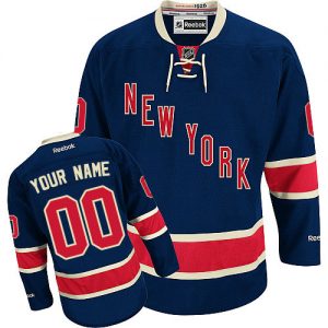 Pánské NHL New York Rangers dresy Personalizované Reebok Alternativní Námořnická modrá Authentic