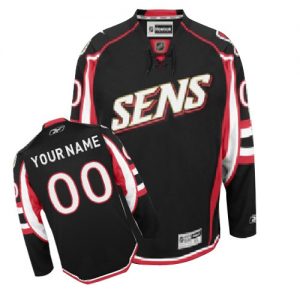 Pánské NHL Ottawa Senators dresy Personalizované Reebok Alternativní Černá Authentic