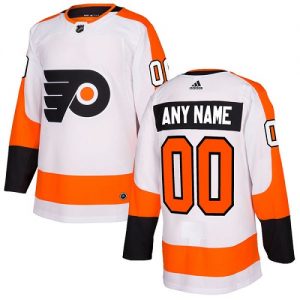 Pánské NHL Philadelphia Flyers dresy Personalizované Adidas Venkovní Bílý Authentic