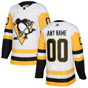 Pánské NHL Pittsburgh Penguins dresy Personalizované Adidas Venkovní Bílý Authentic