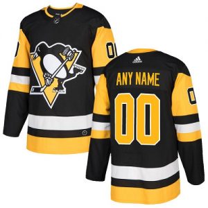 Pánské NHL Pittsburgh Penguins dresy Personalizované Adidas Domácí Černá Authentic