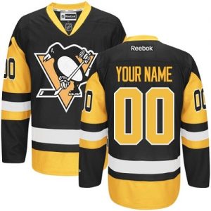 Pánské NHL Pittsburgh Penguins dresy Personalizované Reebok Alternativní Černá Zlato Authentic