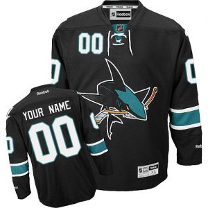 Pánské NHL San Jose Sharks dresy Personalizované Reebok Alternativní Černá Authentic