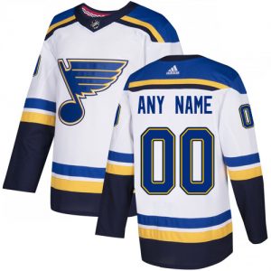 Pánské NHL St. Louis Blues dresy Personalizované Adidas Venkovní Bílý Authentic