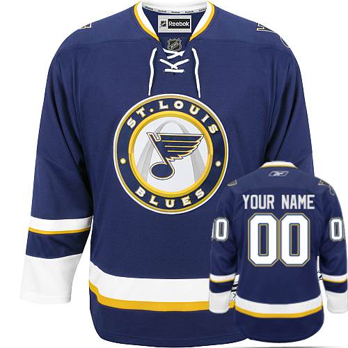 Pánské NHL St. Louis Blues dresy Personalizované Reebok Alternativní Námořnická modrá Authentic