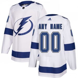 Pánské NHL Tampa Bay Lightning dresy Personalizované Adidas Venkovní Bílý Authentic