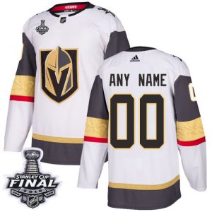 Pánské NHL Vegas Golden Knights dresy Personalizované Adidas Venkovní Bílý Authentic 2018 Stanley Cup Final
