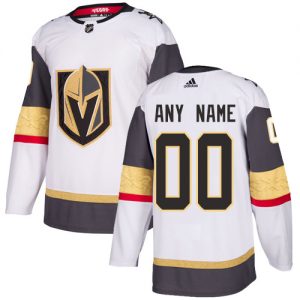 Pánské NHL Vegas Golden Knights dresy Personalizované Adidas Venkovní Bílý Authentic