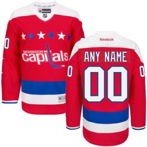 Pánské NHL Washington Capitals dresy Personalizované Reebok Alternativní Červené Authentic
