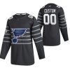 Pánské NHL St. Louis Blues dresy 00 Personalizované Šedá 2020 NHL All Star