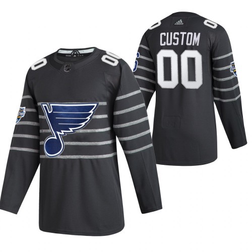 Pánské NHL St. Louis Blues dresy 00 Personalizované Šedá 2020 NHL All Star