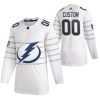 Pánské NHL Tampa Bay Lightning dresy 00 Personalizované Bílý 2020 NHL All Star