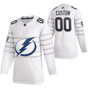 Pánské NHL Tampa Bay Lightning dresy 00 Personalizované Bílý 2020 NHL All Star