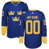 Pánské NHL Team Sweden dresy Personalizované Premier Kuninkaallisen modrá Venkovní 2016 World Cup