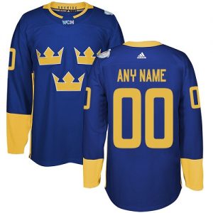 Pánské NHL Team Sweden dresy Personalizované Premier Kuninkaallisen modrá Venkovní 2016 World Cup