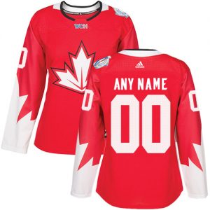 Dámské NHL Adidas Team Canada dresy Personalizované Premier Červené Venkovní 2016 World Cup