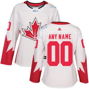 Dámské NHL Adidas Team Canada dresy Personalizované Premier Bílý Domácí 2016 World Cup