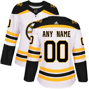Dámské NHL Boston Bruins dresy Personalizované Adidas Venkovní Bílý Authentic