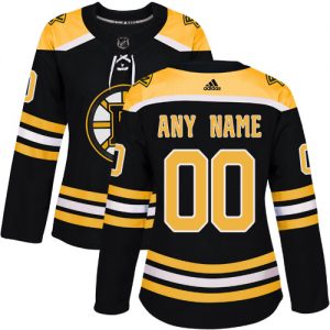 Dámské NHL Boston Bruins dresy Personalizované Adidas Domácí Černá Authentic