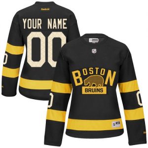 Dámské NHL Boston Bruins dresy Personalizované Reebok Winter Classic Black