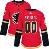 Dámské NHL Calgary Flames dresy Personalizované Adidas Domácí Červené Authentic
