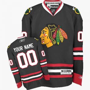 Dámské NHL Chicago Blackhawks dresy Personalizované Reebok Alternativní Černá Authentic