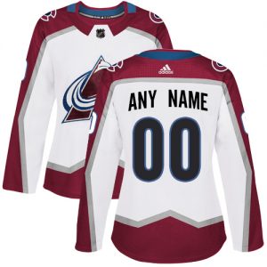 Dámské NHL Colorado Avalanche dresy Personalizované Adidas Venkovní Bílý Authentic