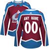 Dámské NHL Colorado Avalanche dresy Personalizované Adidas Domácí Burgundy Červené Authentic